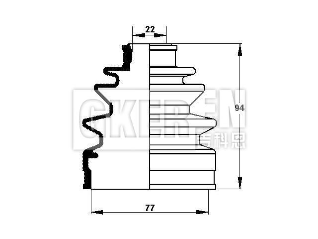球笼防尘罩 CV Boot:44118-67D01