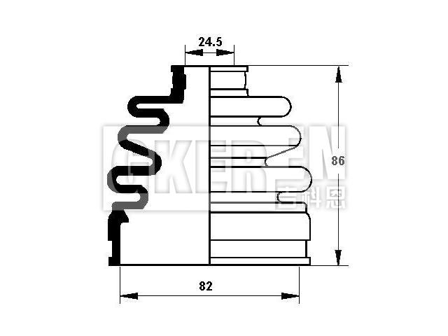 球笼防尘罩 CV Boot:0K011-22-540