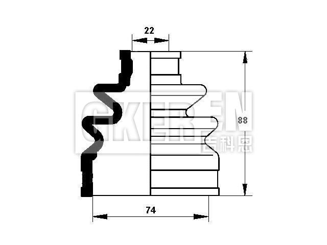 球笼防尘罩 CV Boot:J2880500