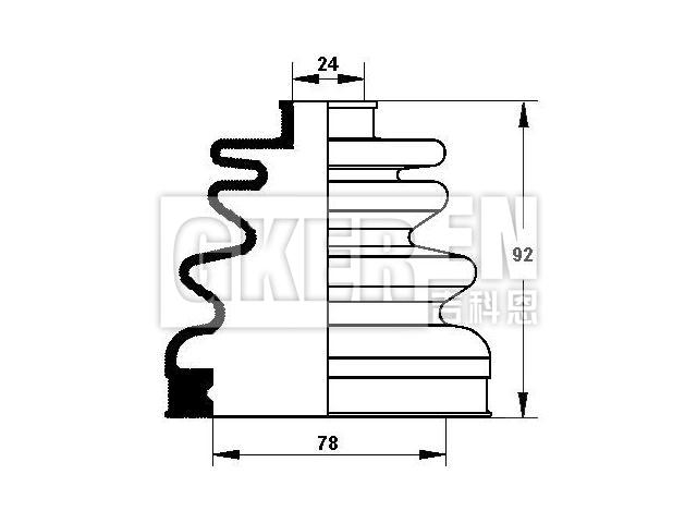 球笼防尘罩 CV Boot:49508-39800