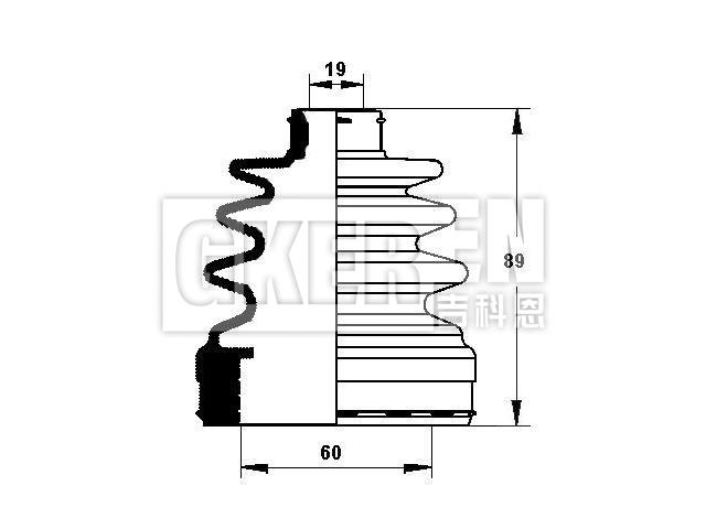 球笼防尘罩 CV Boot:QJB984