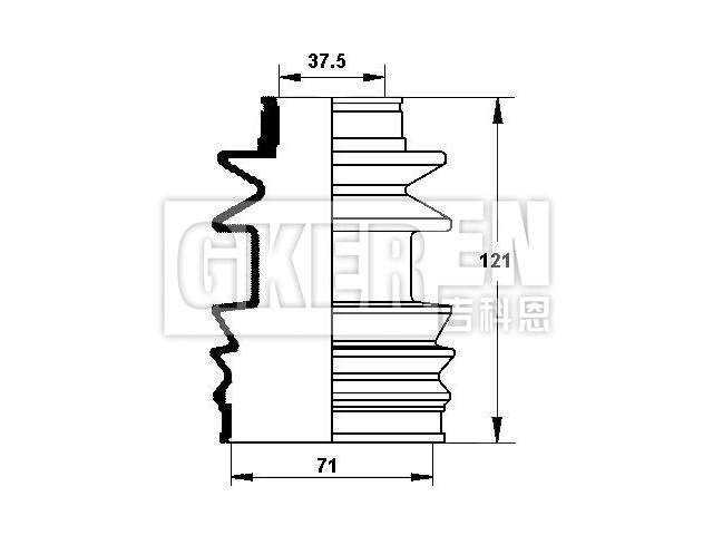 球笼防尘罩 CV Boot:39741-D0125