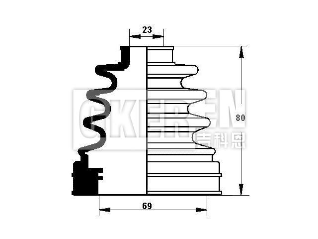 球笼防尘罩 CV Boot:39741-AV325