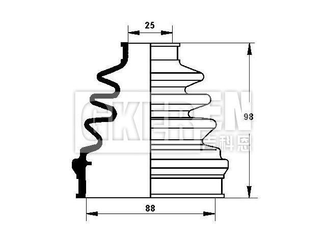 球笼防尘罩 CV Boot:39741-BU126