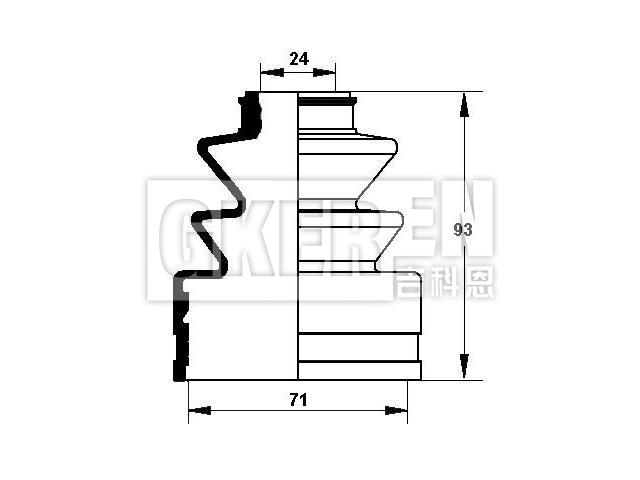 球笼防尘罩 CV Boot:04438-16010