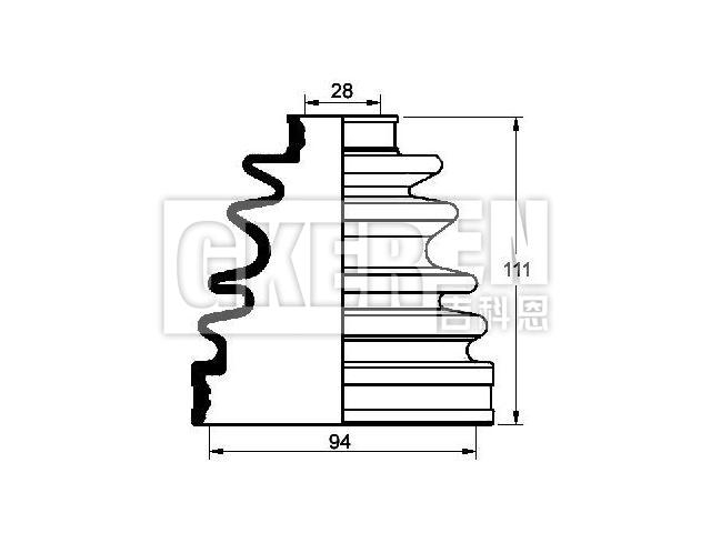 球笼防尘罩 CV Boot:04438-35011