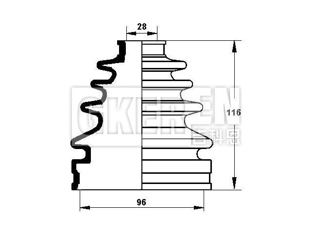 球笼防尘罩 CV Boot:04438-60010