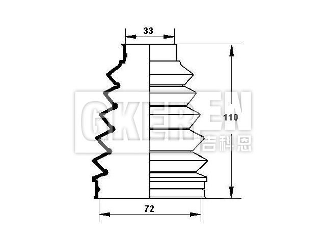 球笼防尘罩 CV Boot:04437-24040