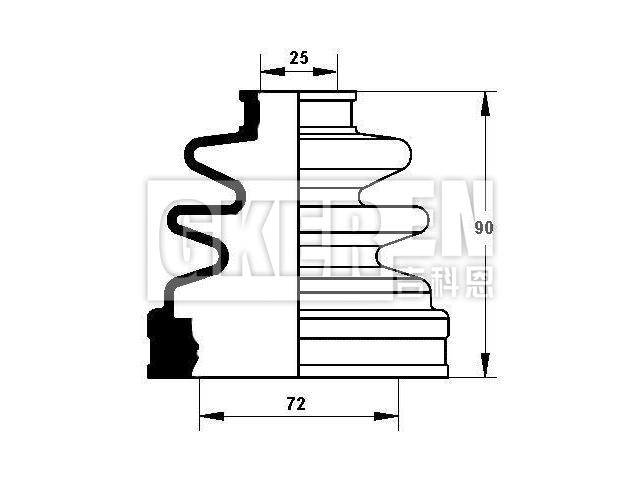 球笼防尘罩 CV Boot:04438-42020
