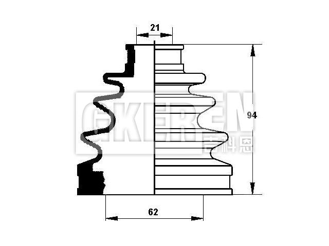 球笼防尘罩 CV Boot:04438-52030