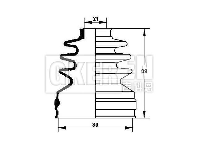 球笼防尘罩 CV Boot:04438-05090
