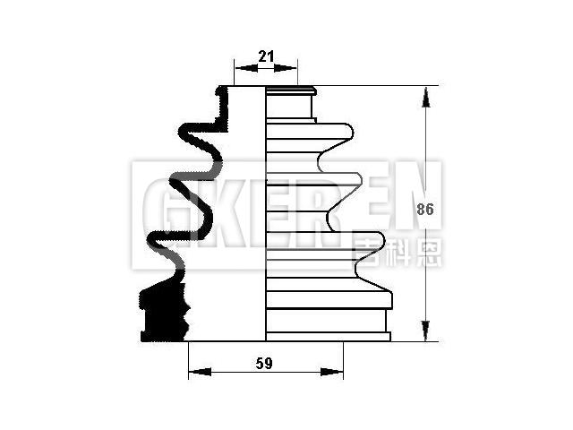 球笼防尘罩 CV Boot:04438-16101