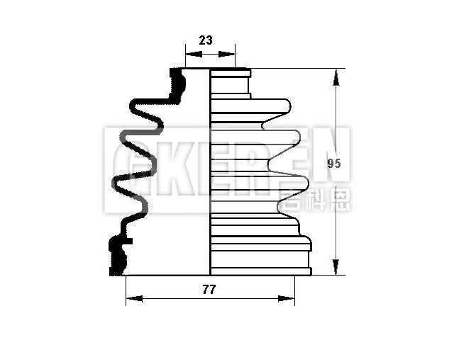 球笼防尘罩 CV Boot:44315-SD9-003