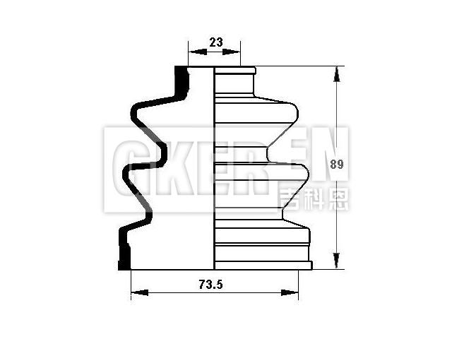 球笼防尘罩 CV Boot:G001-22-540