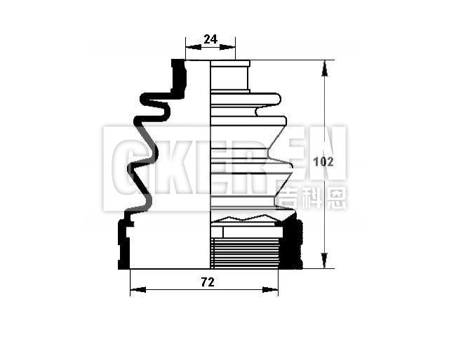 球笼防尘罩 CV Boot:G022-22-540A
