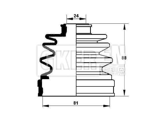 球笼防尘罩 CV Boot:GF09-22-540