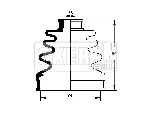 球笼防尘罩 CV Boot:GD36-22-540