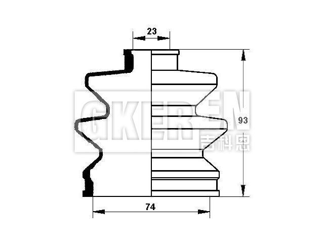 球笼防尘罩 CV Boot:44315-SB2-961