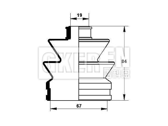 球笼防尘罩 CV Boot:44315-SA7-003