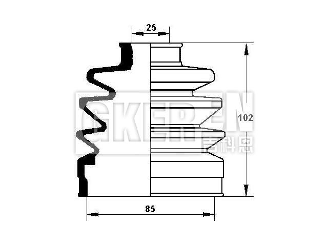 球笼防尘罩 CV Boot:44315-SP0-003