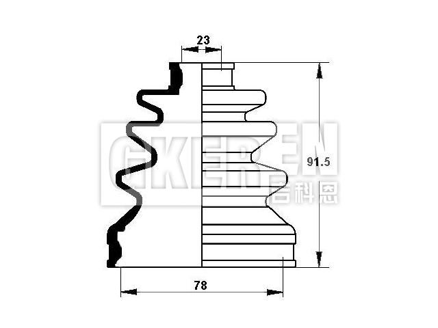 球笼防尘罩 CV Boot:44017-ST7-R50