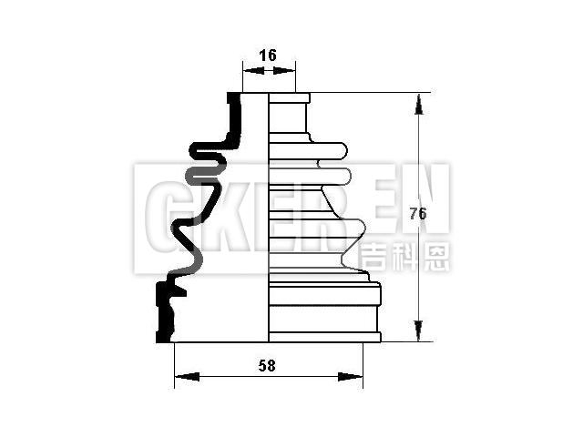 球笼防尘罩 CV Boot:42017-S2L-003