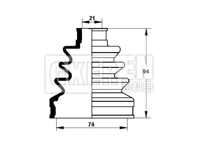 球笼防尘罩 CV Boot:44017-S0A-030