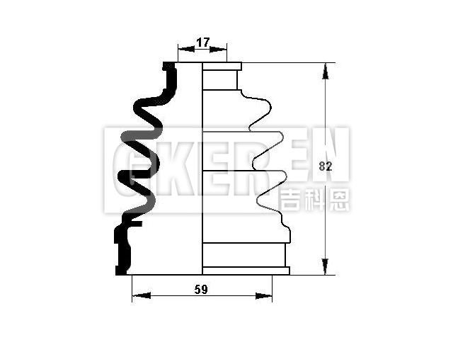 球笼防尘罩 CV Boot:44017-S2K-010
