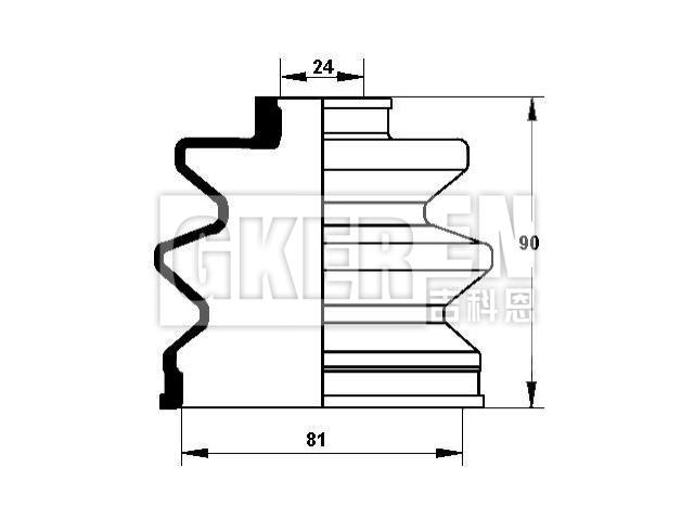 球笼防尘罩 CV Boot:44325-SD4-003