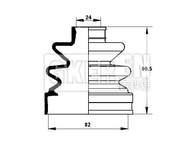 球笼防尘罩 CV Boot:MB620061