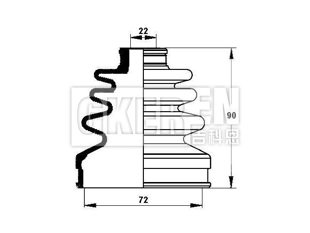 球笼防尘罩 CV Boot:MR276444
