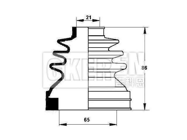 球笼防尘罩 CV Boot:MR911161