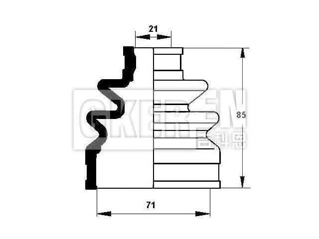 球笼防尘罩 CV Boot:MR336613