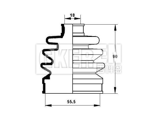 球笼防尘罩 CV Boot:04438-87F34