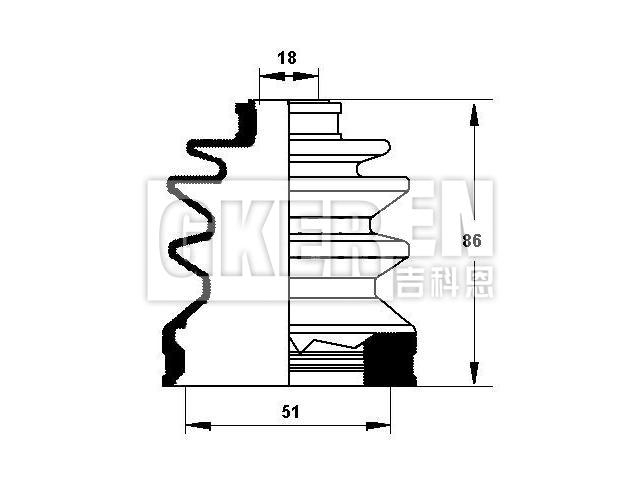 球笼防尘罩 CV Boot:04438-87719