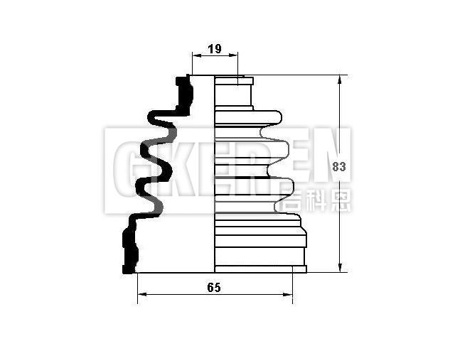 球笼防尘罩 CV Boot:F012-22-530