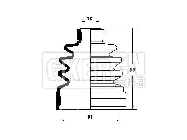 球笼防尘罩 CV Boot:04438-87508