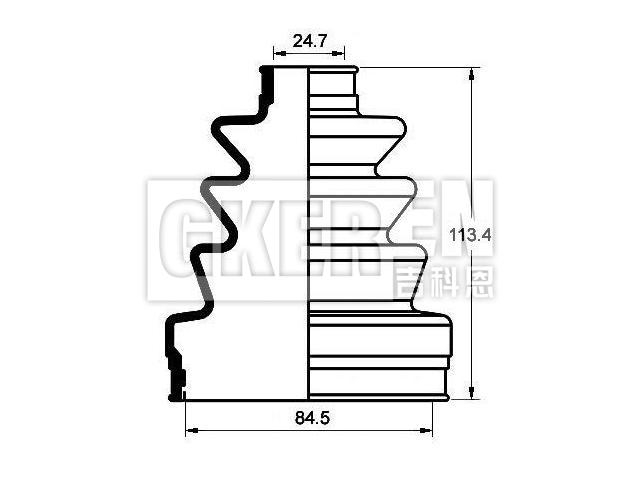 球笼防尘罩 CV Boot:F68Z-3A331AA