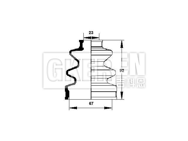 球笼防尘罩 CV Boot:44315-SB2-003