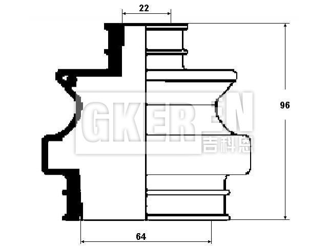 球笼防尘罩 CV Boot:124 357 01 91