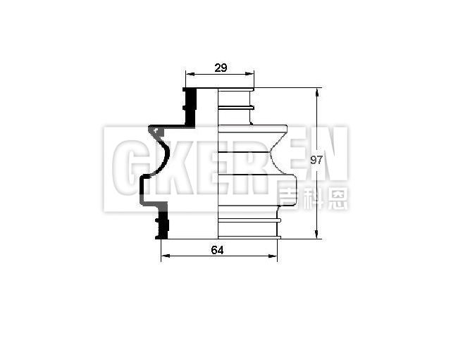 球笼防尘罩 CV Boot:129 357 0191