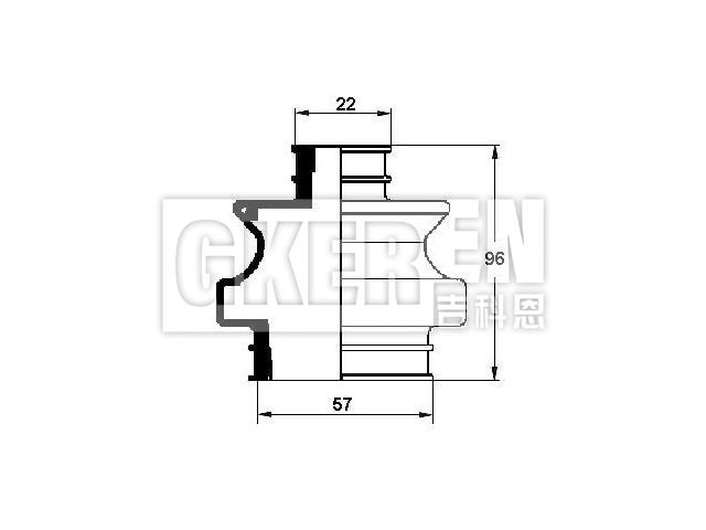 球笼防尘罩 CV Boot:201 350 01 37