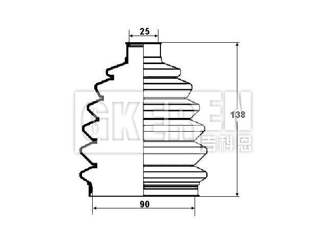 球笼防尘罩 CV Boot:3293.96