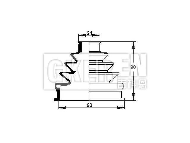 球笼防尘罩 CV Boot:701 498 203