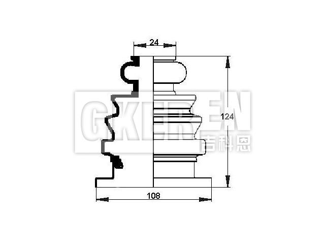 球笼防尘罩 CV Boot:431 498 201 B