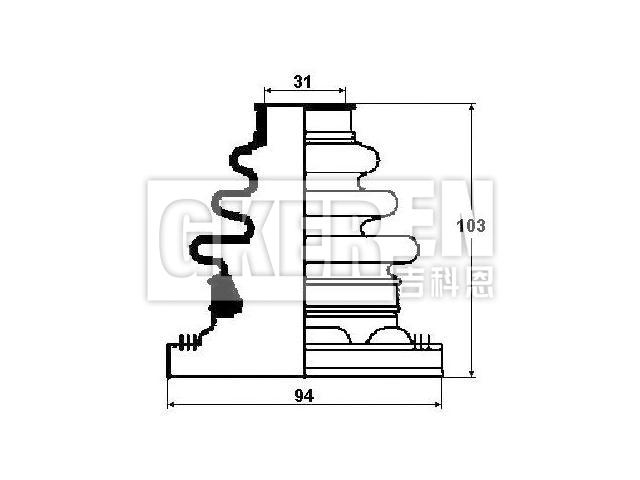 球笼防尘罩 CV Boot:33 21 1 229 589