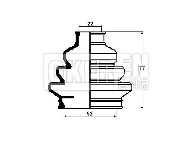 球笼防尘罩 CV Boot:33 21 1 226 264