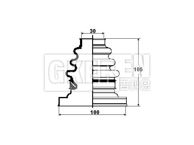 球笼防尘罩 CV Boot:33 21 1 229 593