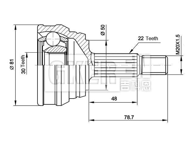球笼修理包 CV Joint Kit:171 407 311J