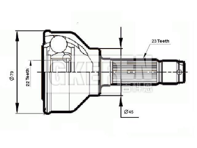 球笼修理包 CV Joint Kit:44305-634-013